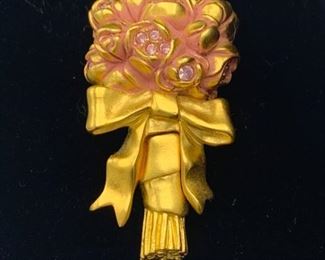 ESTEE LAUDER SOLID PERFUME COMPACT BEAUTIFUL FLOWERING BOUQUET