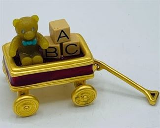 ESTEE LAUDER SOLID PERFUME COMPACT TOY WAGON