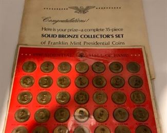 Franklin Mint Presidential Hall of Fame Coins