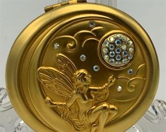 LIMITED EDITION COLLECTIBLE ESTEE LAUDER FAIRY PRESSED POWDER COMPACT