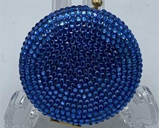 Vintage Estee Lauder Blue Crystal Compact