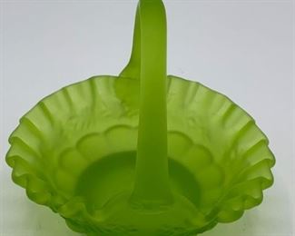 Vintage Westmoreland Green Glass Candy Dish
