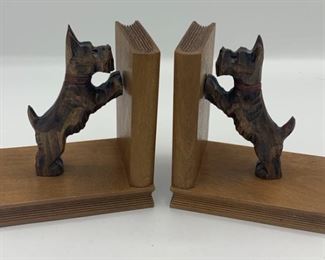 Western German Vintage Scottish Dog Bookends