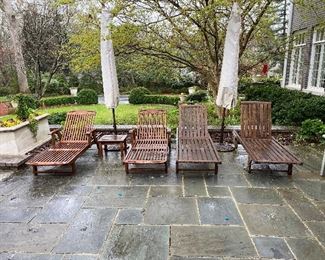 Gloster Teak Lounge chairs.