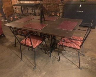 Iron Table and Chairs