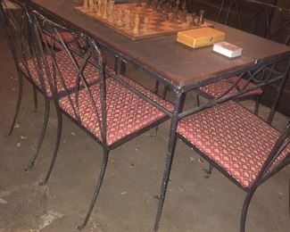 Iron Table and Chairs