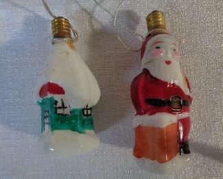 vintage glass light ornaments