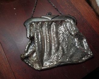 vintage Whiting and Davis metal mesh evening handbag