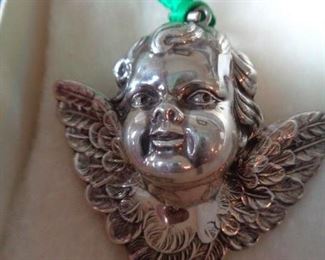 sterling silver angel ornament