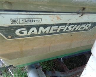 Sears Gamefisher 14 foot Jon boat and trailer