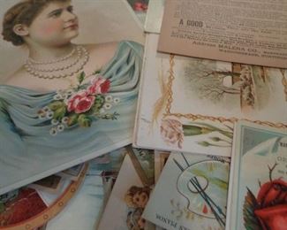 hundreds of vintage prints and cards