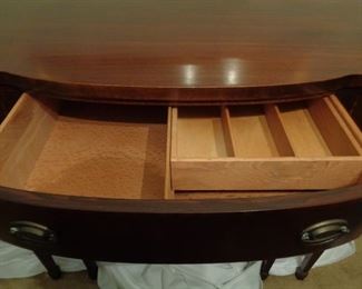 top drawer of buffet with cutlery insert