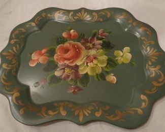 painted serving tray
