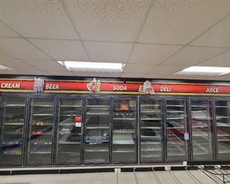 11 Door Walk In Cooler/Freezer With Shelving