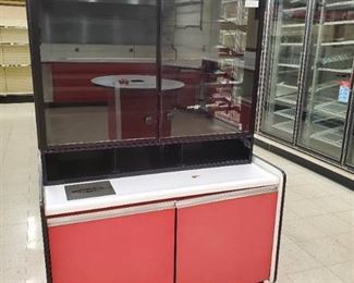 Donut Display Case With Cabinet