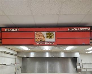 8ft Menu Board