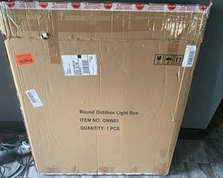 New In Box 34in Outdoor/Indoor Lighted Sign