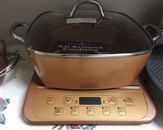 CopperChef Induction Cooktop with
    6.7 Qt Casserole Pan with Lid
