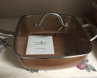 Copper Chef Induction Pot with Stainless Steel Handle