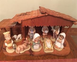 Sweet “ Building On Dreams” 
The Christmas Pageant
Hand Painted Porcelain Manger Set 