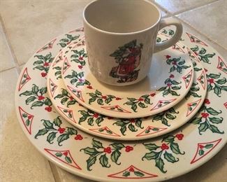 Sweet Vintage Gibson Christmas China Set  (40 Pc Set)