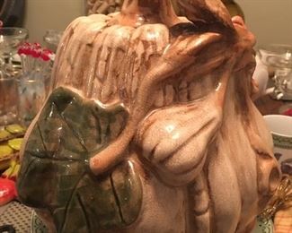 Large Pottery Pumpkin 