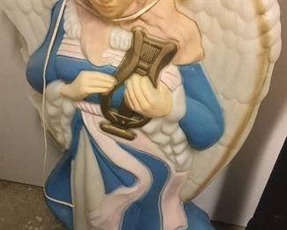 Large Vintage Blow Mold Angel