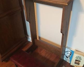 Oak Prayer Bench
