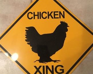 Cute Metal Crossing Sign
 
