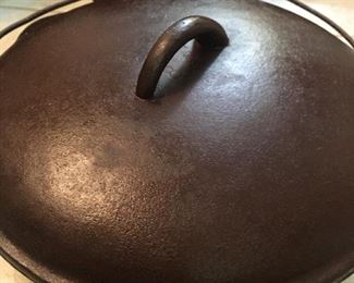 Vintage Cast Iron 8P Dutch Oven with Lid