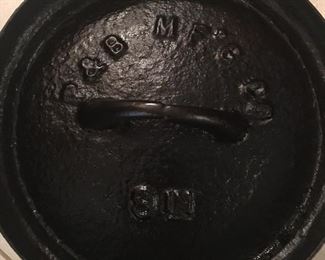 Rare Gate Marked from 1800’s!!!
P & B Manufacturing Co.
9 “ Footed Cowboy Bean Pot