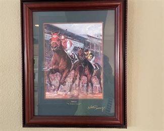 Lots of Horse Racing Artwork and memorabilia