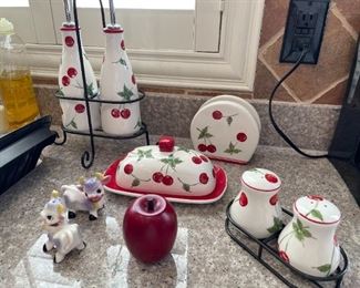 Cute cherry set