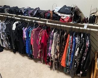 Lots of clothing to peruse