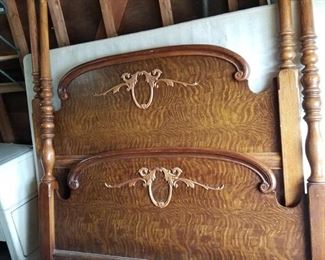 4 poster tiger wood queen bed