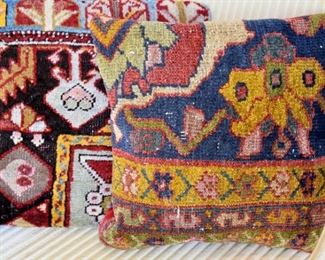 24. Tribal carpets made into pillows