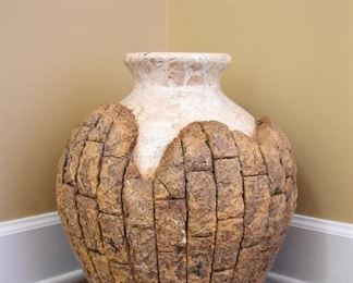 140. Large, heavy pottery vase
