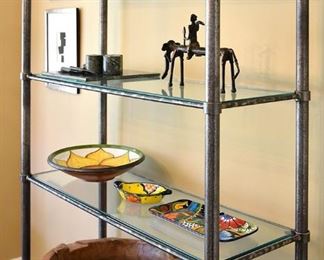 148. metal and glass display case