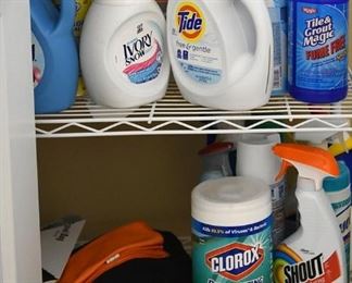 142. LOADS of cleaning supplies
