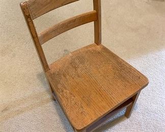 269. wooden child's chair