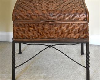 346. woven chest stand