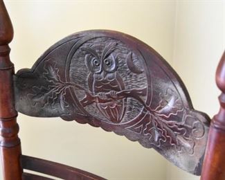 356. Wise owl on stretcher 