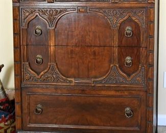 386. ornate chest of drawers