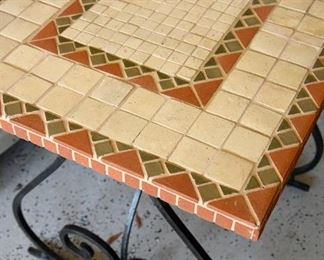 406. mosaic and iron table