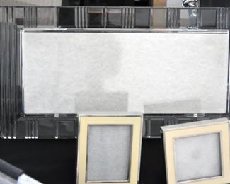 485. LOTS of photo frames, metal frames, glass frames, acrylic frames