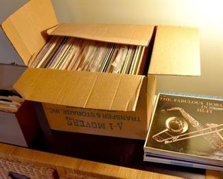 501. Lots of vinyl records, including some 45s!