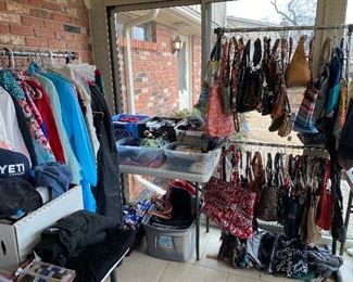 Lots of accessories including purses, wallets, totes, hats, etc!