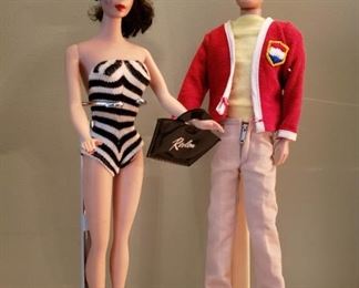 Vintage Barbie #3 and Ken #8 dolls in excellent condition