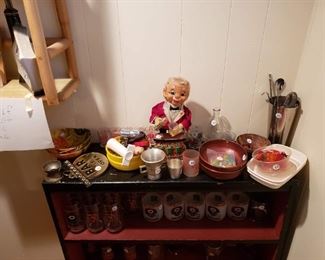 Tiki items and vintage barware