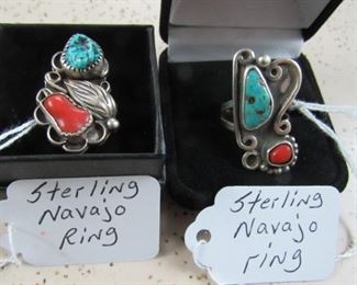 Sterling Navajo Rings